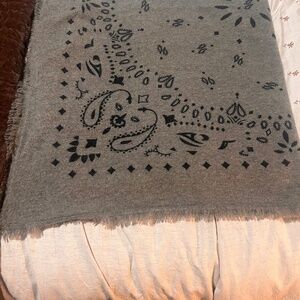 Kujten large cashmere bandana scarf